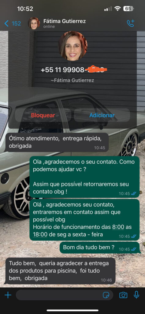 depoimentos clientes mauá produtos para piscinas